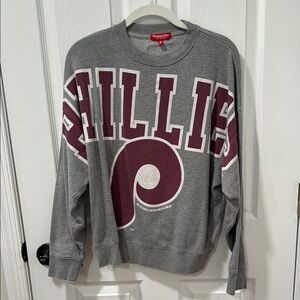 Mitchell & Ness Gray Phillies Sweatshirt